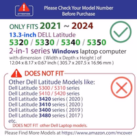 mCover Case ONLY Compatible for 2021～2024 13.3" Dell Latitude 5320 5330 5340 5350 2-in-1 Windows Laptop Notebook Computer (NOT Fitting Any Other Dell Models) - Green thumbnail 2