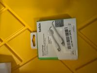Belkin BoostCharge Nylon Braided USB C to Lightning Cable CAA004bt2MWH White thumbnail 2