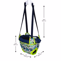 Evenflo Exersaucer Johnny Jumper Featuring Easy-to-Use Clamp Attachment for Quick and Tool-Free Set Up and Adjustable Straps to Customize The Height for Your Child, Owl thumbnail 3