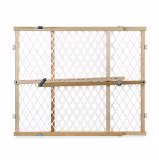 Toddleroo by North States - Diamond Mesh Wooden Baby Gate: Pressure Mounted Baby Gate for Doorways - Adjustable 26.5 to 42 Inches Wide - 23 Inches Tall thumbnail 4