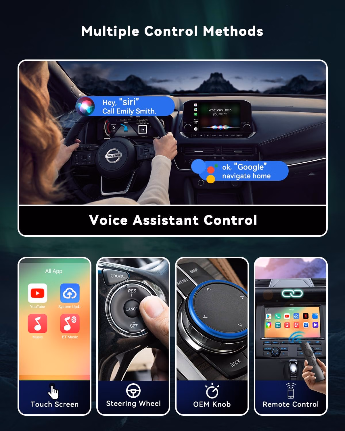 Spedal Car TV Adapter | CarPlay AI Box with Netflix & YouTube, HDMI Input for TV Stick/Game Console, Wireless CarPlay Adapter, Android Magic Box for Cars with Wired CarPlay thumbnail 3