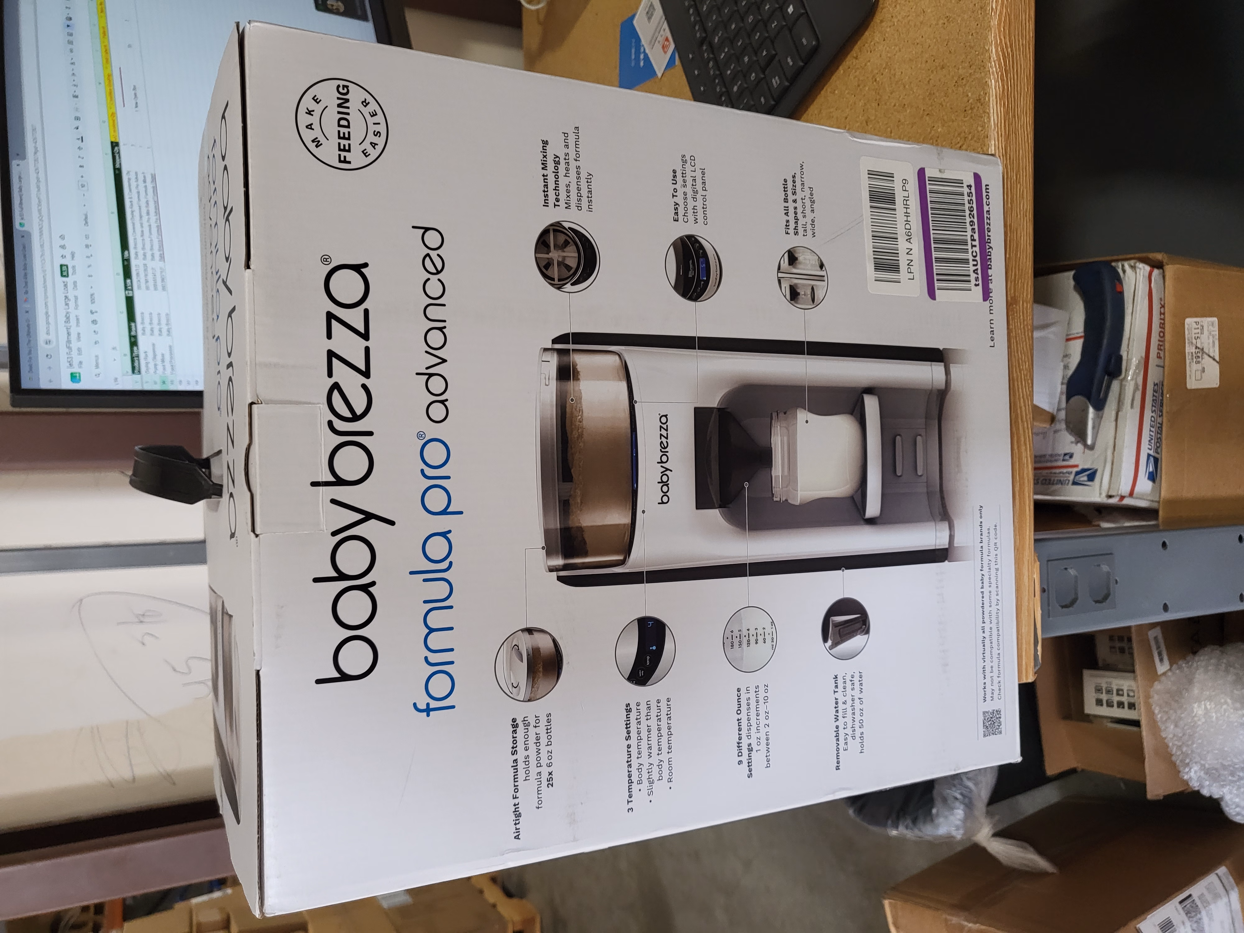 Baby Brezza New and Improved Formula Pro Advanced Formula Dispenser Machine - Automatically Mix a Warm Formula Bottle Instantly - Easily Make Bottle with Automatic Powder Blending, White thumbnail 3