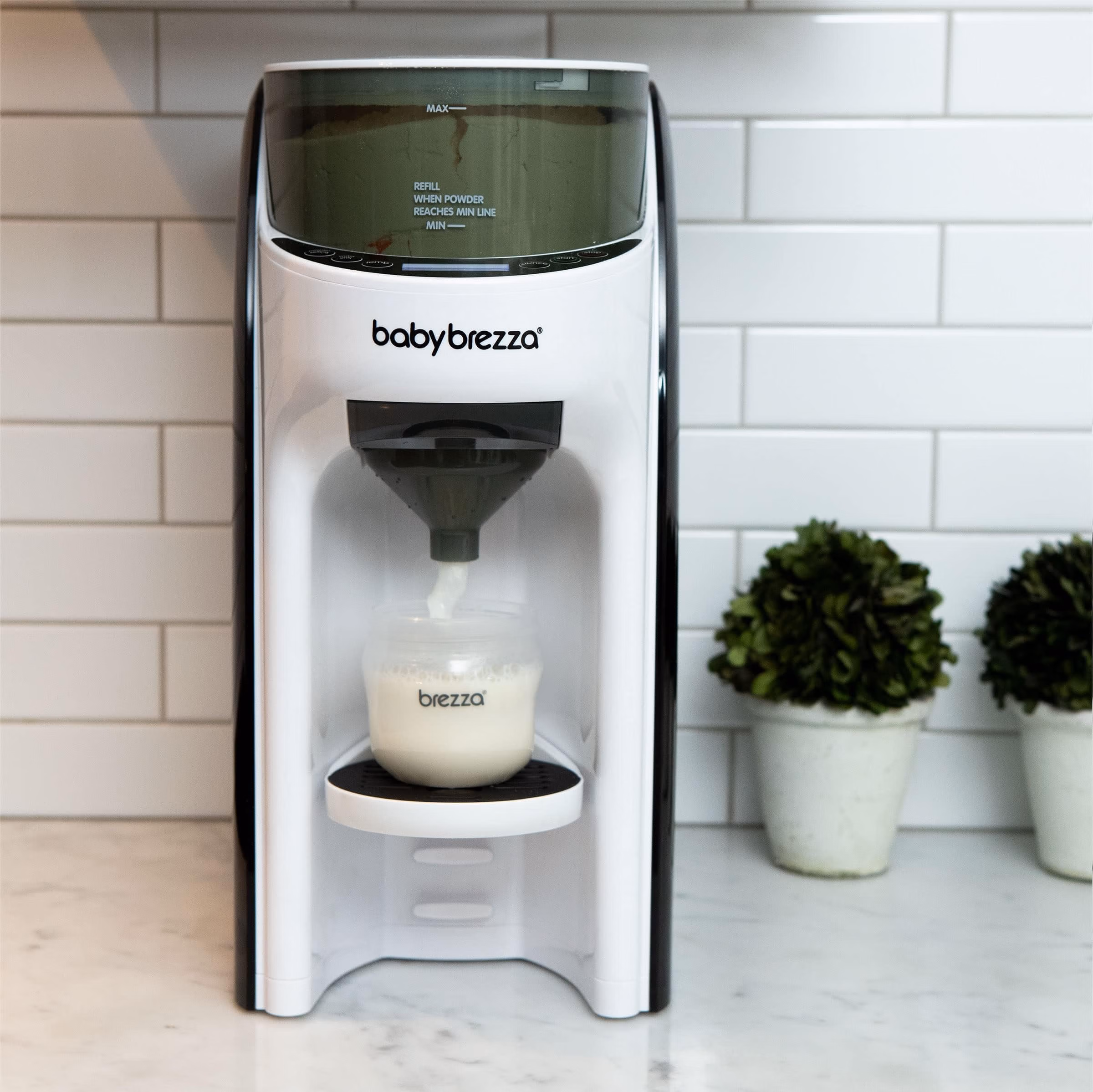 Baby Brezza New and Improved Formula Pro Advanced Formula Dispenser Machine - Automatically Mix a Warm Formula Bottle Instantly - Easily Make Bottle with Automatic Powder Blending, White thumbnail 4