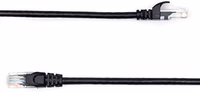 Amazon Basics RJ45 Cat 6 Ethernet Patch Cable, 10Gbps High-Speed, 250MHz, Snagless, Gold-Plated Connectors, 10 Foot, Black thumbnail 2