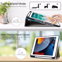 Vimorco for iPad 6th/5th Generation Case 2018/2017, for iPad Air 2/Air Case 2014/2013, for iPad Cases 6th/5th Generation 9.7-inch Cover Pencil Holder/4 Viewing Stands/Typing Stand/Slim, Ocean Beach thumbnail 2