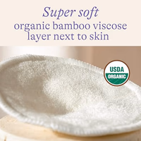 Lansinoh Washable Nursing Pads, Made with Organic Bamboo Viscose, Reusable Breast Pads for Breastfeeding with Wash Bag, Breastfeeding Essentials, 10 Count thumbnail 3