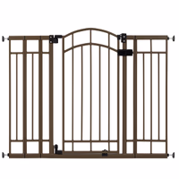 Ingenuity Decorative Extra Tall Baby Gate & Dog Gate, 28.5"-48" Wide, 36" Tall, Hardware or Pressure Mounted, Install on Top or Bottom of Stairs, Banister, or Doorway - Bronze thumbnail 1