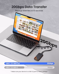 Silkland USB C Monitor Display Cable 3.3FT 4K@144Hz/60Hz, 8K USB C 3.2 Gen 2x2 Video Cable, 20Gbps Data Transfer, 240W PD Charging, Type C Compatible for iPhone 17, MacBook, CarPlay, Portable Monitor thumbnail 4