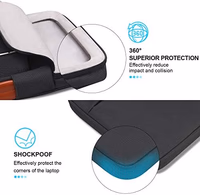 Lacdo 360° Protective Laptop Sleeve Case for 13 inch MacBook Air M5 A3449 (2026), M4 A3240 2025, M3 A3113 A2681 A2337 | 13" MacBook Neo A18 Pro A3404 (2026) | iPad Air/Pro 13 M5 Computer Bag, Black thumbnail 3