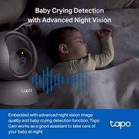 Tapo 1080P Indoor Pan/Tilt Wired C201 2-Way Audio Black thumbnail 5