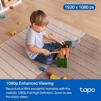 Tapo 1080P Indoor Pan/Tilt Wired C201 2-Way Audio Black thumbnail 3