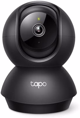 Tapo 1080P Indoor Pan/Tilt Wired C201 2-Way Audio Black
