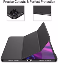 JETech Case for iPad Pro 12.9-Inch (2020/2018 Model, 4th/3rd Generation), Compatible with Pencil, Cover Auto Wake/Sleep (Black) thumbnail 3