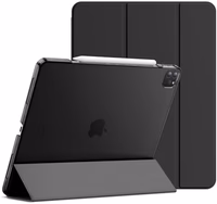 JETech Case for iPad Pro 12.9-Inch (2020/2018 Model, 4th/3rd Generation), Compatible with Pencil, Cover Auto Wake/Sleep (Black) thumbnail 1