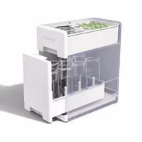 Baby Brezza Covered Drying Rack & Countertop Organizer - Vertical Bottle Storage with Lid - Fits Large 8 Bottle Capacity Plus Accessories to Keep Items Tidy thumbnail 1