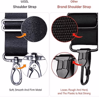 59 Inch Shoulder Straps, Soft with Ultra-Thick Fixed Shoulder Pad, Two Way Independently Adjustable Buckle Replacement Straps for Laptop Bag Messenger Bag Tool Bag Luggage,Black thumbnail 4