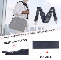 59 Inch Shoulder Straps, Soft with Ultra-Thick Fixed Shoulder Pad, Two Way Independently Adjustable Buckle Replacement Straps for Laptop Bag Messenger Bag Tool Bag Luggage,Black thumbnail 5