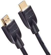 Amazon Basics HDMI Cable, 3ft, 4K@60Hz, High-Speed HDMI 2.0 Cord, 18Gbps, 2160p, 48 bit, Compatible with TV/PS5/Xbox/Roku, Black thumbnail 1