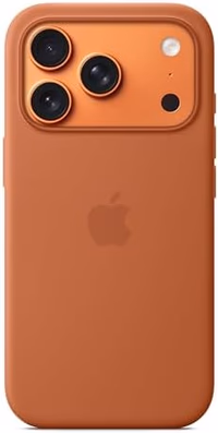 Apple iPhone 17 Pro Silicone Case with MagSafe and Camera Control: Lightweight Phone Case, Wireless Charging Compatible, Smooth Matte Finish; Terra Cotta thumbnail 1