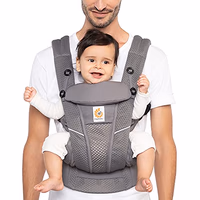 Ergobaby All Carry Positions Breathable Mesh Baby Carrier with Enhanced Lumbar Support & Airflow (7-45 Lb), Omni Breeze, Graphite Grey thumbnail 1