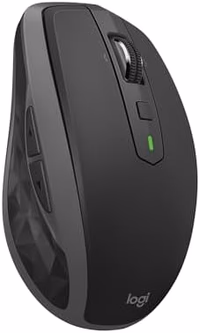 Logitech MX Anywhere 2S Bluetooth Edition Compact Wireless Mouse, No USB Receiver - Use On Any Surface, Hyper-Fast Scrolling, Rechargeable, Control Up to 3 Apple Mac and Windows Computers and Laptops thumbnail 1