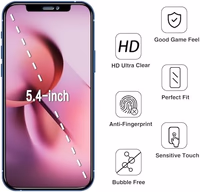 HPTech (2 Pack) Privacy Screen Protector for iPhone 12 Mini 5.4-Inch Anti-Spy Tempered Glass, Anti Scratch, Bubble Free thumbnail 2