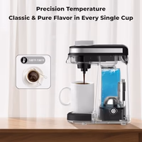 CHULUX Single Serve Coffee Maker for K Capsule, Mini Single One Cup Coffee Machine, Perfect for Small Space, Black thumbnail 5