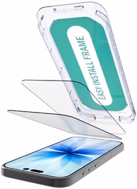 Smartish® iPhone 17 Screen Protector - 2-Pack Tempered Glass Screen Protectors - Tuff Sheet - 9H Easy Install Frame [Scratch Resistant] Case-Friendly- Dynamic Island for Apple iPhone 17 thumbnail 1