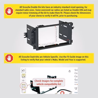 Scosche ICGM8BN Double DIN Radio Installation Dash Kit Compatible with Select 2000-2012 General Motors Vehicles - Complete Basic Aftermarket Car Stereo Install Kit- See Fit Guide Image for Vehicles thumbnail 2