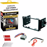 Scosche ICGM8BN Double DIN Radio Installation Dash Kit Compatible with Select 2000-2012 General Motors Vehicles - Complete Basic Aftermarket Car Stereo Install Kit- See Fit Guide Image for Vehicles thumbnail 1