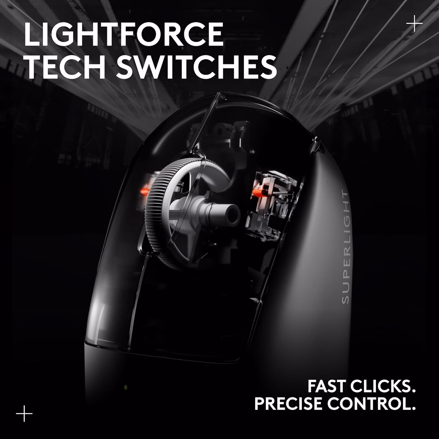 Logitech G PRO X Superlight 2 44k DPI Sensor Black thumbnail 5