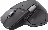 Logitech MX Master 4, Ergonomic Wireless Mouse with Advanced Performance Haptic Feedback, Ultra-Fast Scrolling, USB-C Charging, Bluetooth, Windows, MacOS - Graphite thumbnail 1