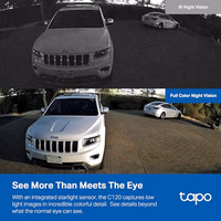 Tapo 2K+ Indoor/Outdoor Wired Security Camera - 2024 PCMag Editors' Choice, Person/Pet/Vehicle Detection, Baby Monitoring, Color Night Vision, Subscription-Free Local Storage or Optional Cloud, C120 thumbnail 2