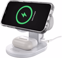OtterBox 3-in-1 Wireless Charging Station 2.0 for MagSafe - White thumbnail 3