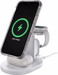 OtterBox 3-in-1 Wireless Charging Station 2.0 for MagSafe - White thumbnail 2