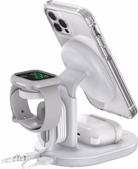 OtterBox 3-in-1 Wireless Charging Station 2.0 for MagSafe - White thumbnail 4