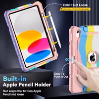Grifobes for iPad A16 Case 11th Generation 11 inch 2025 / iPad 10th Generation Case 10.9 inch 2022, Heavy Duty Military Grade Shockproof Cover with Pencil Holder for i Pad 11/10 Gen (Colorful) thumbnail 3