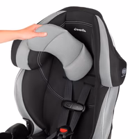 Evenflo Chase LX Harnessed Booster Car Seat (Jameson Gray) thumbnail 3
