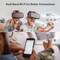 TP-Link AC1200 WiFi Router (Archer A54) - Dual Band Wireless Internet Router, 4 x 10/100 Mbps Fast Ethernet Ports, EasyMesh Compatible, Support Guest WiFi, Access Point Mode, IPv6 & Parental Controls thumbnail 3