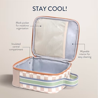 Itzy Ritzy Toddler Lunch Box - Kids Lunch Bag is Insulated and Includes Water Bottle Holder Plus 2 Pockets - Durable, Easy to Clean Toddler Bag (Checkerboard) thumbnail 4