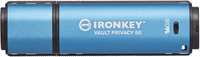Kingston IronKey Vault Privacy 50 16GB Encrypted USB | FIPS 197 | AES-256bit | BadUSB Attack Protection | Multi-Password Options | IKVP50/16GB thumbnail 1