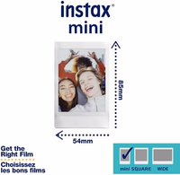 FUJIFILM Instax Mini Instant Film Twin Pack (White), 20 Photos thumbnail 3