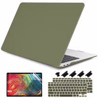 DONGKE Compatible with MacBook Air 13 inch Case 2021 2020 2019 2018 Release Model: M1 A2337 A2179 A1932, Hard Case Cover for MacBook Air 13 inch with Retina Display Touch ID - Avocado Green thumbnail 1