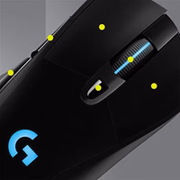 Logitech G703 Lightspeed Wireless Gaming Mouse W/Hero 25K Sensor, PowerPlay Compatible, Lightsync RGB, Lightweight 95G+10G Optional, 100-25, 600 DPI, Rubber Side Grips - Black thumbnail 5