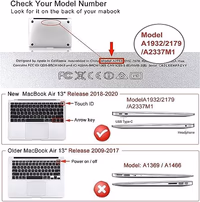 iCasso Compatible with MacBook Air 13 inch Case 2021, 2020-2018 Release M1 A2337 A2179 A1932, Colorful Fluid Protective Hard Shell Case +Keyboard Cover + Screen Protector（Fluid） thumbnail 2