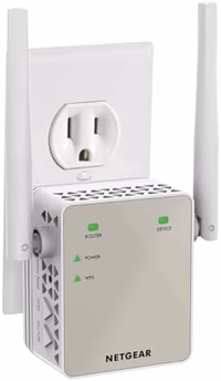 NETGEAR WiFi Range Extender (EX6120) - Add up to 1,500 sq. ft., 25 Devices - AC1200 Dual Band Wireless Signal Extender (Up to 1.2 Gbps Speed), Compact Wall Plug Design – Free Expert Help thumbnail 1