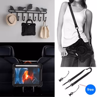 Case for 2024 iPad mini 7 A17 Pro/2021 Mini 6 8.3 Inch Case with Built-in Pencil Holder/360° Rotating Handle Stand, Drop-Proof Cover for iPad mini 7th/6th Generation 8.3", Black thumbnail 4