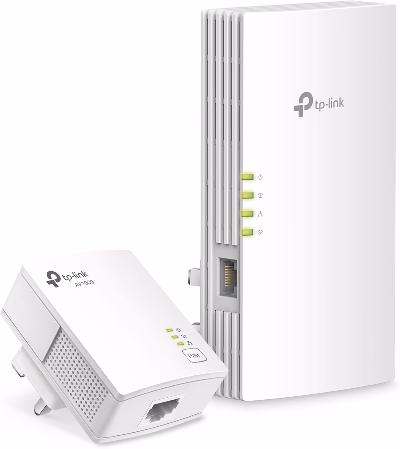 TP-Link Powerline Wi-Fi 6 Extender TL-WPA7817 KIT - Includes AV1000 Powerline Ethernet Network Adapter & AX1500 Dual-Band Wi-Fi Extender, Gigabit Port, EasyMesh,Plug, Pair, & Play, Free Expert Support