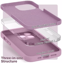 SURPHY Designed for iPhone 14 Pro Silicone Lilac Purple thumbnail 5