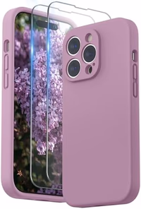 SURPHY Designed for iPhone 14 Pro Silicone Lilac Purple thumbnail 1